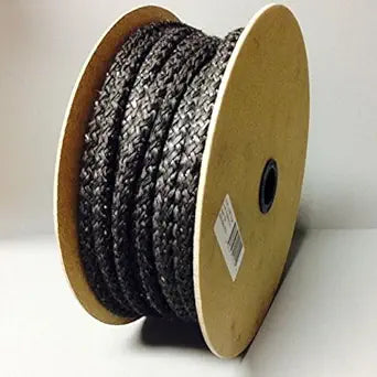 65' Spool 5/8" Black Fiberglass Rope Gasket AW Perkins 157 Wood Stove Door Seal