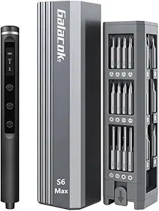 Mini Electric Screwdriver Set,3.7V Cordless Precision Screwdriver Set with 50 in 1 Magnetic Bits,Magnetic Storage,5 Torque Setting,LED Display,Small Repair Tool Kit for Computers,Phones,Watches