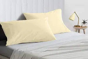 TREND BEDDING MART TBM 2PC Pillow Case Queen Luxury 100% Egyptian Cotton 800 Thread Count (Queen Pillowcase, Ivory)