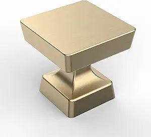 Asidrama 20 Pack 1-1/4 inch Brushed Brass Kitchen Cabinet Knobs Gold Dresser Knobs Drawer Knobs Cabinet Hardware Zinc Knobs for Dresser Drawers
