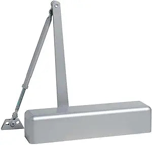 Dynasty Hardware Door Closer, Grade 1 Heavy Duty Commercial Hydraulic Closer, Self-Closing, Adjustable Spring Size 1-6, ADA Compliant, Surface Mount, Sprayed Aluminum, Series 9000