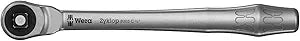 Wera 05004063001 8003 C Zyklop Full Metal Ratchet with Push-Through Square, 1/2" Drive