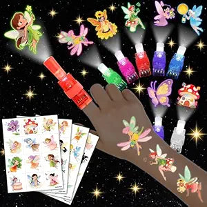 72 PCS Fairy Party Favors ï¿½ï¿½ï¿½ 48 PCS Tattoos & 24 PCS LED Finger 