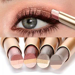 4Pcs Multi Color Eyeshadow Stick Set, 3 Color Gradient Shimmer Eye Shadow