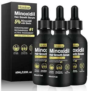 5% Minoxidil Hair Growth Serum for Men and Women (3Packs)