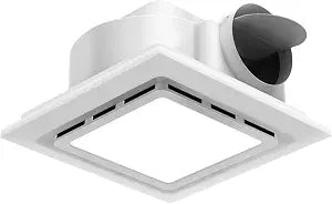Bathroom Exhaust Fan with Light 110 CFM, Quiet 1.0 Sone, Cutout 8.27"x8.27", 10" Grille, 4In Duct, 6500K 1200Lm LED Light Bath Ceiling Vent Fan Combo for Bathroom Toilet Moisture & Odor Removal