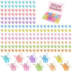 200Pcs Mini Butterfly Hair Clips, 90s Y2K Hair Accessories