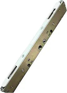 10" Dual Point Mortise Lock Replacement with White Faceplate with 9-7/8" Hole Spacing Alloy Steel - Offset Latch Position - Fix and Repair Door Hardware Locking Mechanism