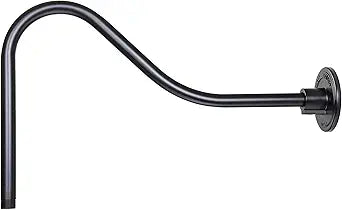Millennium RGN23-SB Transitional Goose Neck from R Series Collection in Black Finish