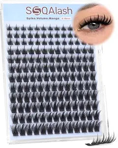 Manga Lash Clusters with Spikes Anime Eyelash Clusters for Baddie Makeup