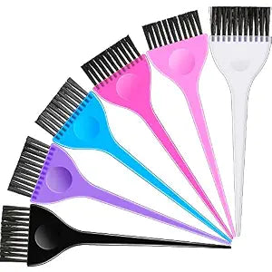 Boao 6 Pcs Hair Dye Brush, Color Applicator Brush for Hair Salon,6 Colors