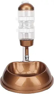 Fydun Pet Standing Water Dispenser Bowl Height Adjustable Multifunction Dog Automatic Water Food Feeder with Detachable Pole for Families