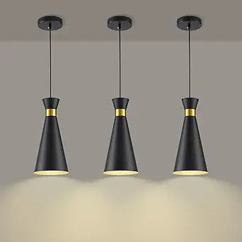 2026 New Pendant Lights Kitchen Island 3 Pack Black Gold, 5.9" Mini Modern Island Lights for Kitchen Pendant Light fixtures Adjustable Hanging Small Farmhouse Kitchen Island Lighting for Sink Bar