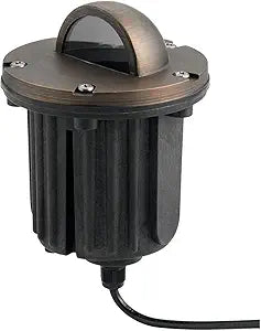 Kichler 15499CBR Transitional One Light In-Ground in Brass Finish, 4.25 inches