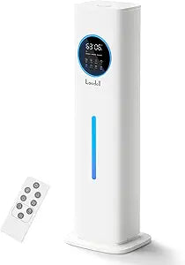 Humidifiers for Bedroom, 2.1Gal/8L Humidifier large room with Essential Oil Diffuser, Night Light, Top Fill Whole House Cool Mist Humidifiers for Plants Baby Kids Adults Greenhouse(White)