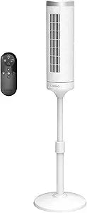 Lasko Elevation Tower Fan for Bedroom, Office, and Living Room - 42Γ-54Γ Adjustable Height Cooling with 40 ft/s Airflow and 90┬░ Oscillation- Quiet 24 dB Operation - Remote Control - White