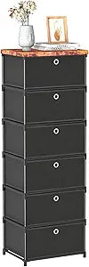 LUKYTOWER Fabric Cube Storage Organizer with Bins, Sturdy 6 Cubby Shelf, Multifunctional Compact Space Saver, Large Capacity Shelves, Closet, Living Room, Dorm, Yarn