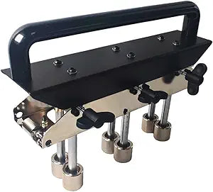 3-Station Edge Roller for Metal Roofing - 0-90 Adjustable Large Radius Bending Tool - Sequential Roll Forming for 1/2-5" Standing Seams - Compatible with Steel Aluminum and Copper Sheets