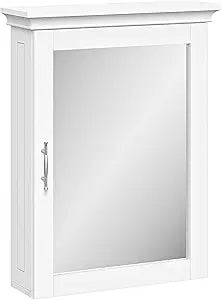 RiverRidge Somerset Wall Cabinet with Mirror Medicine Cabinet with Soft-Close Hinges & Adjustable Shelf Bathroom Mirror with Storage Shelves