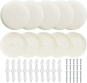 CP3540 Round Ceiling Cover Plate for 3.5" to 4" Junction Boxes, 10 Pack