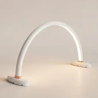 16" Half Moon Light for Nail Desk No Flicker&Shadow-Free Portable Nail Lamp