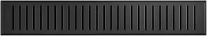Swiss Madison Voltaire 18" Stainless Steel Linear Shower Drain in Matte Black