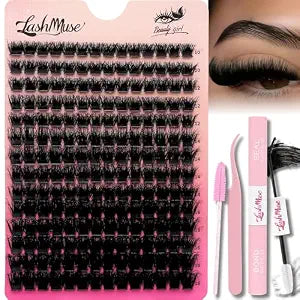 Fluffy Volume Lash Clusters Kit 150D Lashes Cluster Set 10-18mm Party Stage