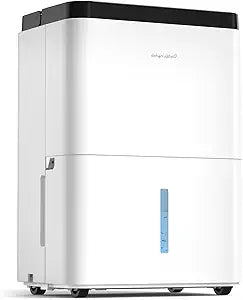 Dehumidifiers for Home Max 35 Pints, Compressor Dehumidifier with Drain Hose, Auto Mode, Dry Clothes, Two Fan Speeds, 24H Timer, Smart Humidity Control, for Bedroom, Basement, Bathroom, Home