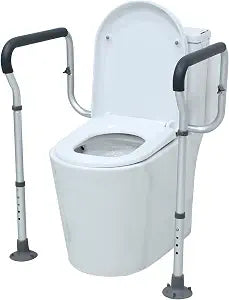Loyoda Toilet Handle Safety Rail for Senior, Aluminum Toilet Safety Frame