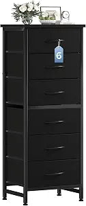 DUMOS 6 Drawer Dresser for Bedroom, Storage Chest of Drawers Cabinet Unit