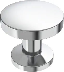 Alzassbg 1.1" Polished Chrome Round Cabinet Knobs 10 Pack, AL6044CP