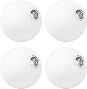 4 Pcs 4 Pcs Glass Globe Replacement 4 Inch 0.8 Fitter Round, Milky White