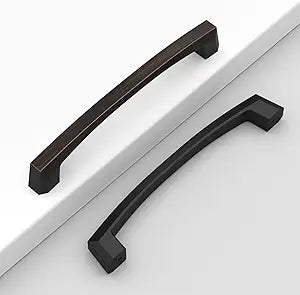 10 Pack 5"(128mm) Oil Rubbed Bronze Cabinet Pulls Kitchen Bronze Cabinet Handles Dresser Pulls Drawer Hardware for Cupboard CK0048