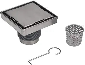 Designline 6 in. x 6 in. Square Drain Tile-in Grate
