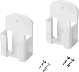 2 Pack Remote Control Holder Rack Wall Mounted Air Condition TV Remote Storage Box Organizer, Wall-Mounted Organizer Self Adhesive Media Storage Box Case for Air Conditioner Controller - White