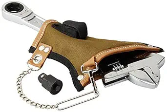 T10001 Mining Adjustable Wrench with Hammer, Chrome Finish, 12"
