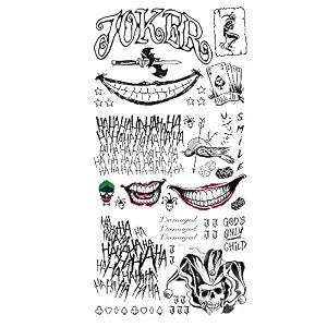Halloween Tattoos Temporary Tattoos Sticker Costumes Cosplay Party Tattoo