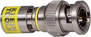 Klein Tools VDV813-613 BNC-Connector for RG6/6Q Coaxial Cables, Universal Compression Connectors, Male, 35-Pack