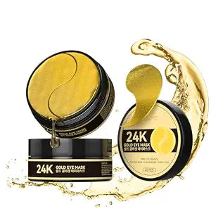 24K Gold Under Eye Patches for Dark Circles & Puffiness, Wrinkles 60Pcs