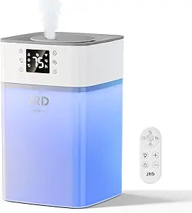 JRD 4L Humidifiers for Bedroom, Cool Mist Humidifier for Large Room, 40H Runtime, 360┬░ Nozzle, Night Light for Home, Office, Baby Nursery, Plants∩╝Black∩╝