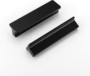 Goldenwarm 10 Pack 3" Black Cabinet Handles Matte Black Drawer Pulls