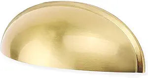 goldenwarm 20 Pack 3 in Light Brass Bin Cup Pulls Brushed Gold Cabinet Pulls Gold Cup Drawer Dresser Hardware Closet Door Pulls