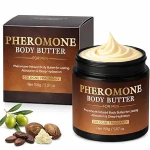 Pheromone Body Butter for Men, Cologned Fragrance Skin Body Cream ��� with Shea Butter, Cocoa Butter, Coconut Oil (Cologne Intense)