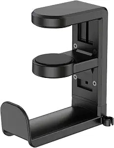 EURPMASK Rotating Headphone Stand,Adjustable Clamp-on Headset Holder Hanger