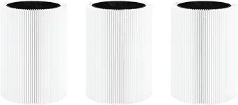 Nispira Pure 411 Filter Replacement Compatible with Blueair Blue Pure 411, 411+ & MINI Air Purifiers Foldable HEPA Particle and Activated Carbon F411PACF102174. 3 Packs