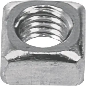 Hillman Zinc-Plated Carbon Steel Square Nuts 3/8-16 Coarse Thread, 25 Pack
