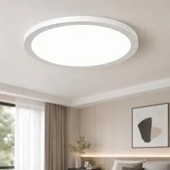 KSANA 12 Inch LED Flush Mount Ceiling Light, 5 CCT Selectable Ultra-Slim Round Flat Panel Light, Triac Dimmable 5%-100%, 24W 2160LM Ceiling Light Fixture for Kitchen, Bedroom, Hallway, Office