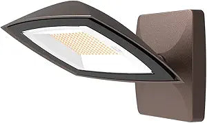 HALO ARFL Watt Equivalence Bronze, Outdoor Integrated LED Architectural Residential Floodlight Dusk to Dawn 1700 Max Lumens