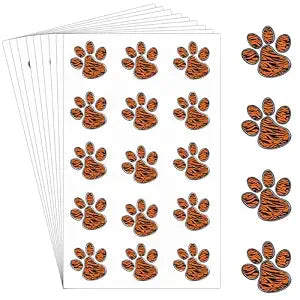 Harloon 20 Sheets 300 Pcs Tiger Paw Print Tattoos Temporary