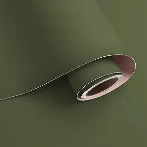 VaryPaper 32''x118'' Olive Green Peel and Stick Wallpaper Green Contact Paper for Cabinets Desk Waterproof Self Adhesive Vinyl Wall Paper Removable Wallpaper for Bedroom Bathroom Accent Walls